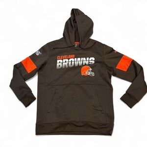 NFL Nike Brown Hoodie with Orange Accents